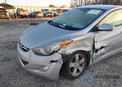 2012 Hyundai Elantra Gls z USA, uszkodzony, nr VIN 5NPDH4AE2CH142109